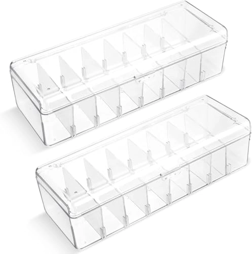Trading Card Storage Box - 2 Pack Secure Lids