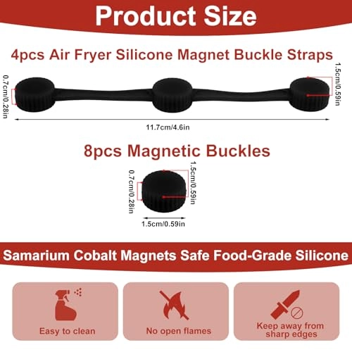 Silicone Magnet Buckles - silicone, magnet 4 piece(s)