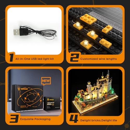 Light Set for Lego 21063 Neuschwanstein Castle