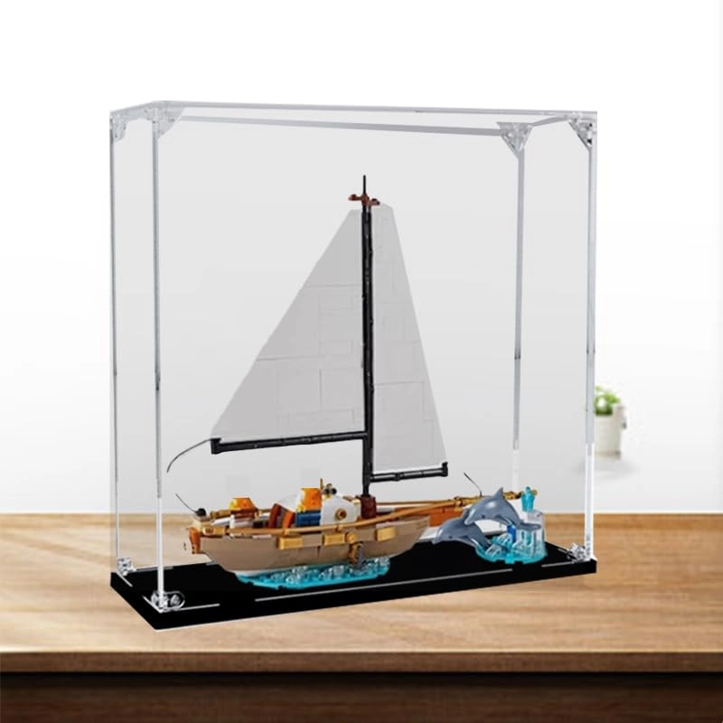 Display Case (40487) - 12.59x3.93x12.59in. Black Bottom2