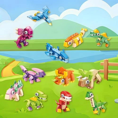 3-in-1 Mini Building Blocks - 12 pcs