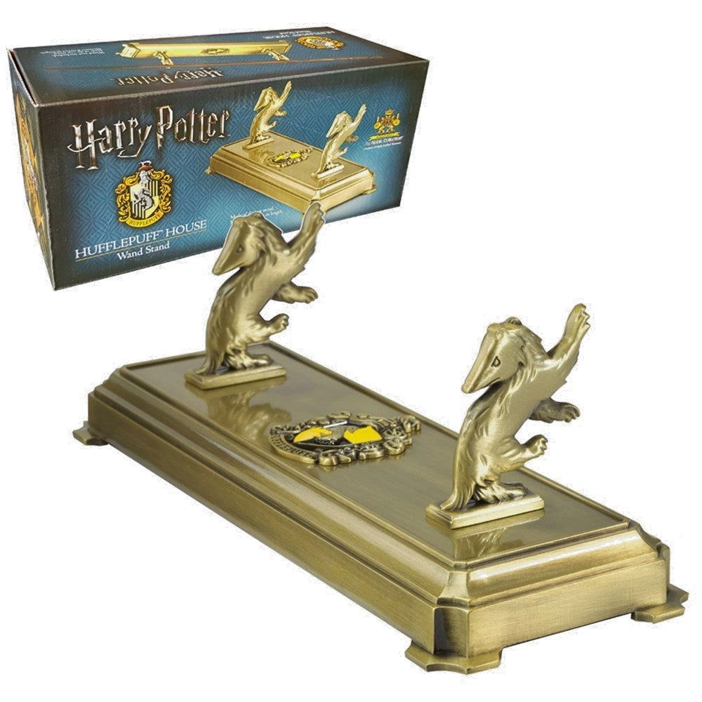 Noble Collection Hufflepuff Wand Stand - Die cast metal, hand enamelled