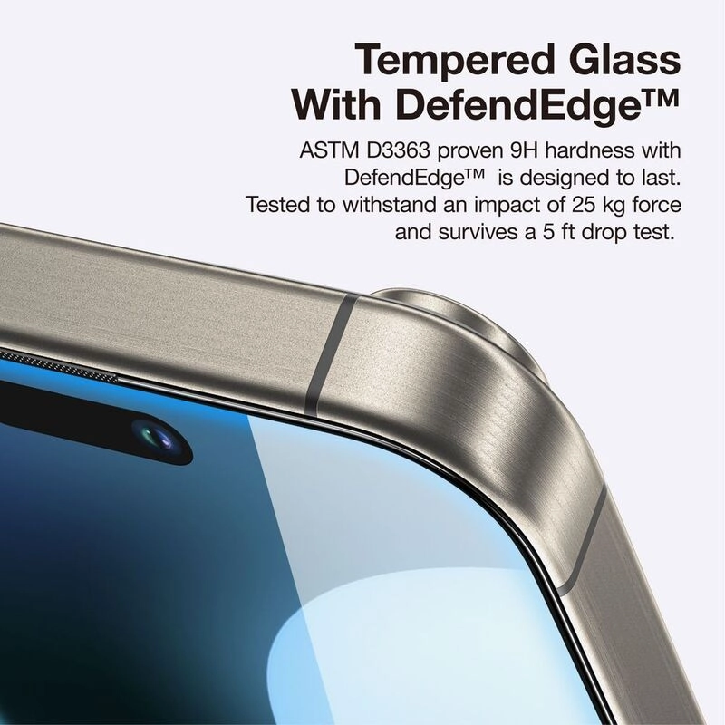 Clear Radix Glass Screen Protector for iPhone 16