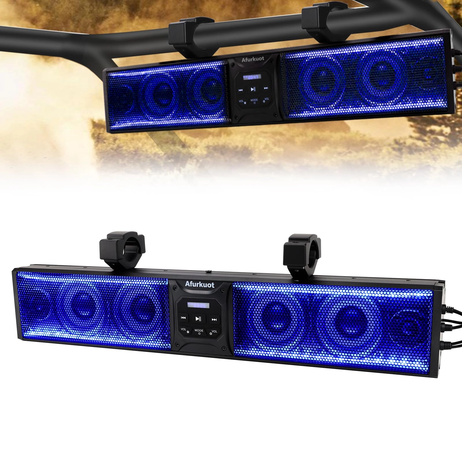 Afurkuot ATV Sound Bar - 500W IP65 Waterproof