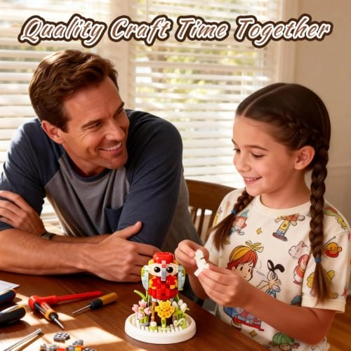 Avian Artistry Building Set - Hummingbird Flamingo Parrot Owl 963 pcs