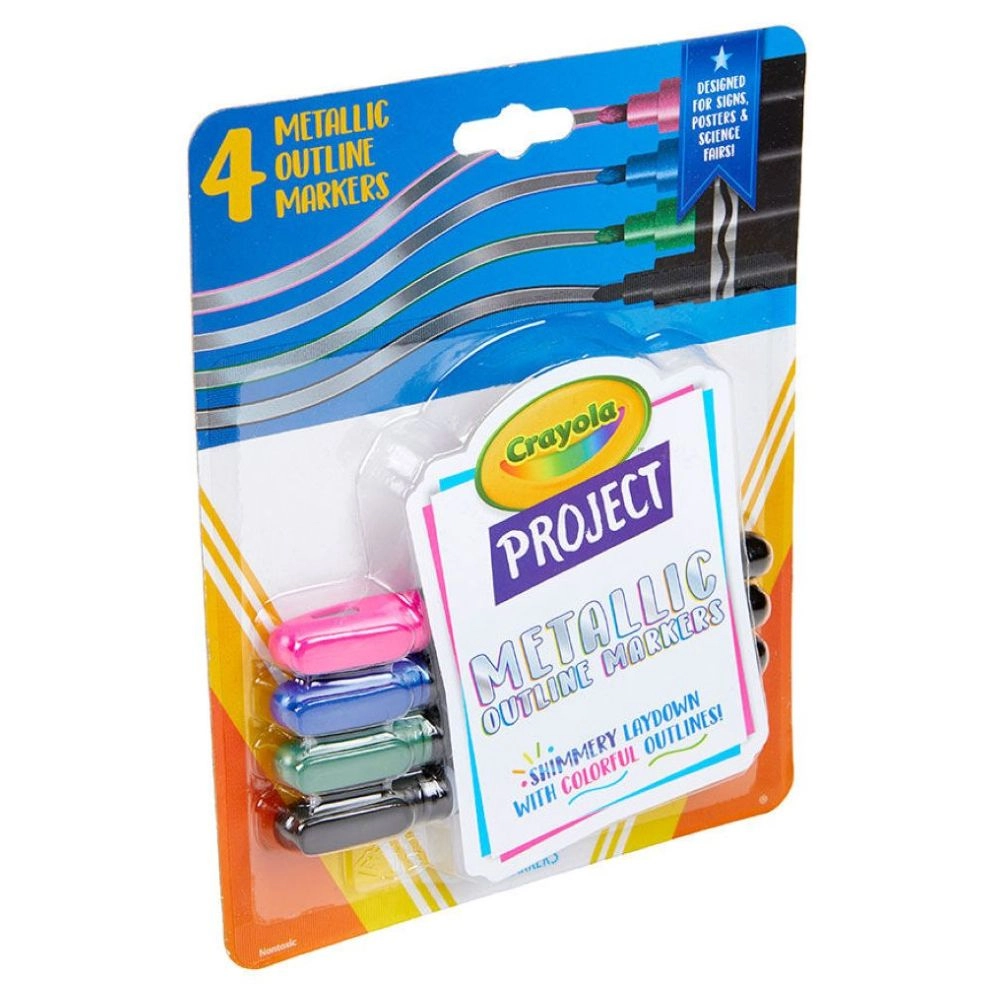 Project Metallic Outline Markers - Multi Colour
