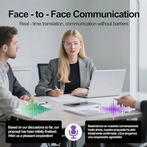 AI Smart Glasses - 140+ Languages Bluetooth