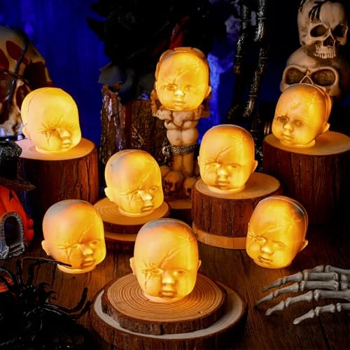 Halloween Baby Doll Head - 12 Pcs Halloween