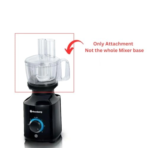 4G Food Processor Attachment - Atomberg Mixer Black