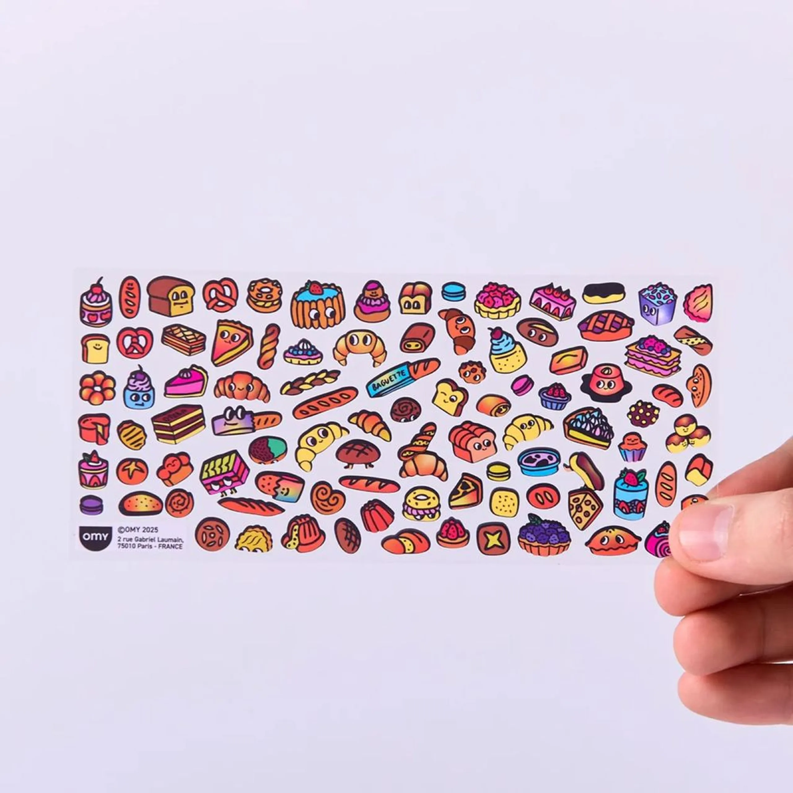 French Bakery Sticker Book 6 pcs