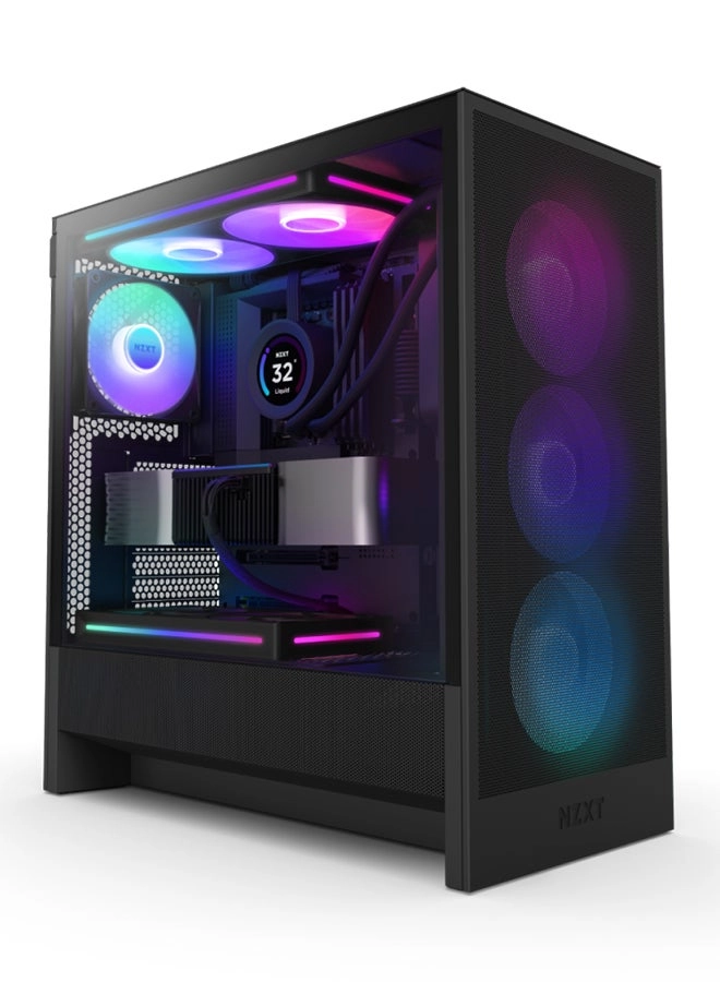 NZXT H5 Flow RGB - tempered glass side panel Mid-Tower ATX