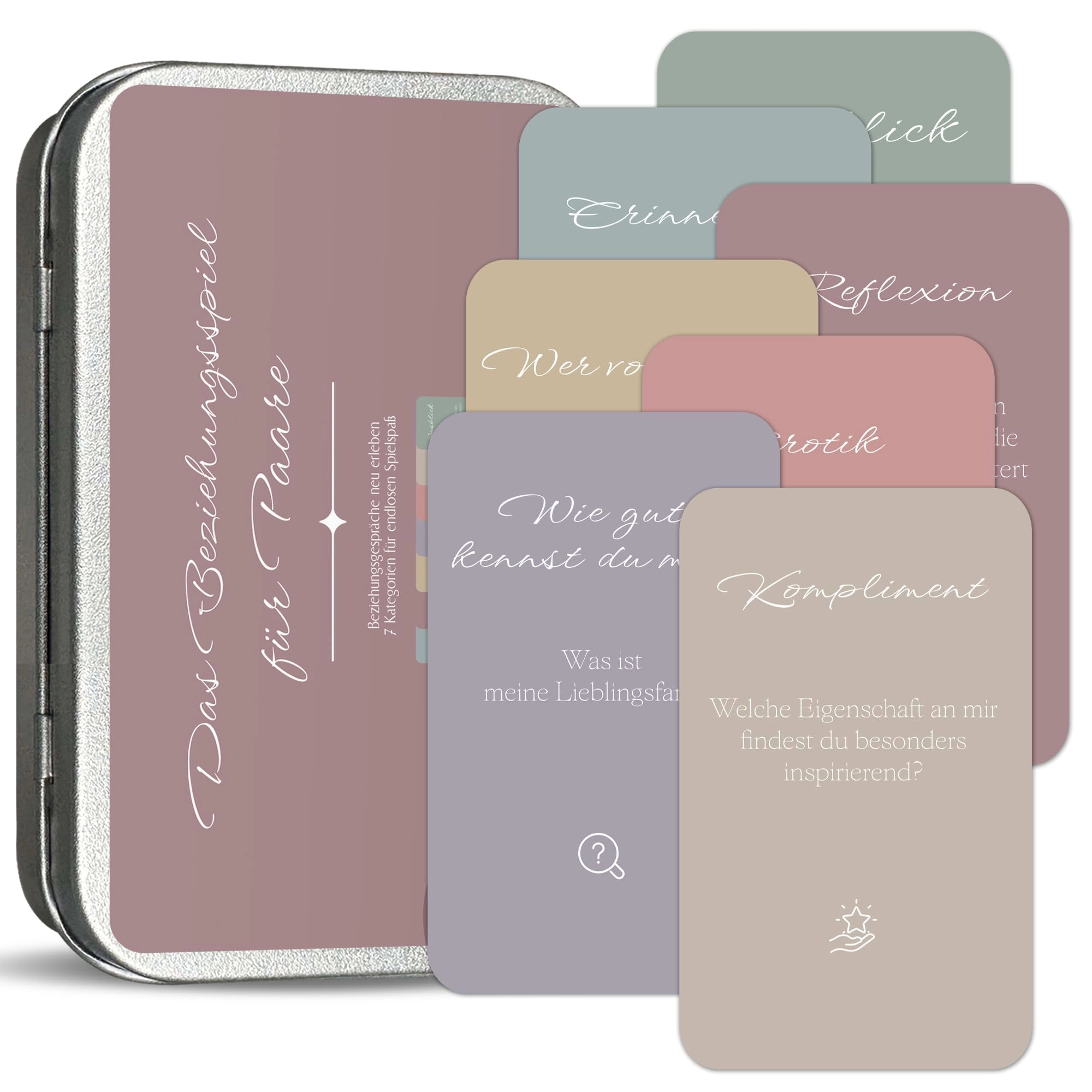 BIROYAL Card Games for Couples - 240 Questions 7 Themes