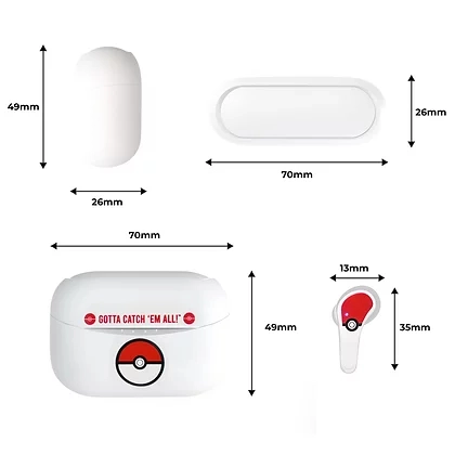 Pokemon Pokeball Kids Wireless Headphone