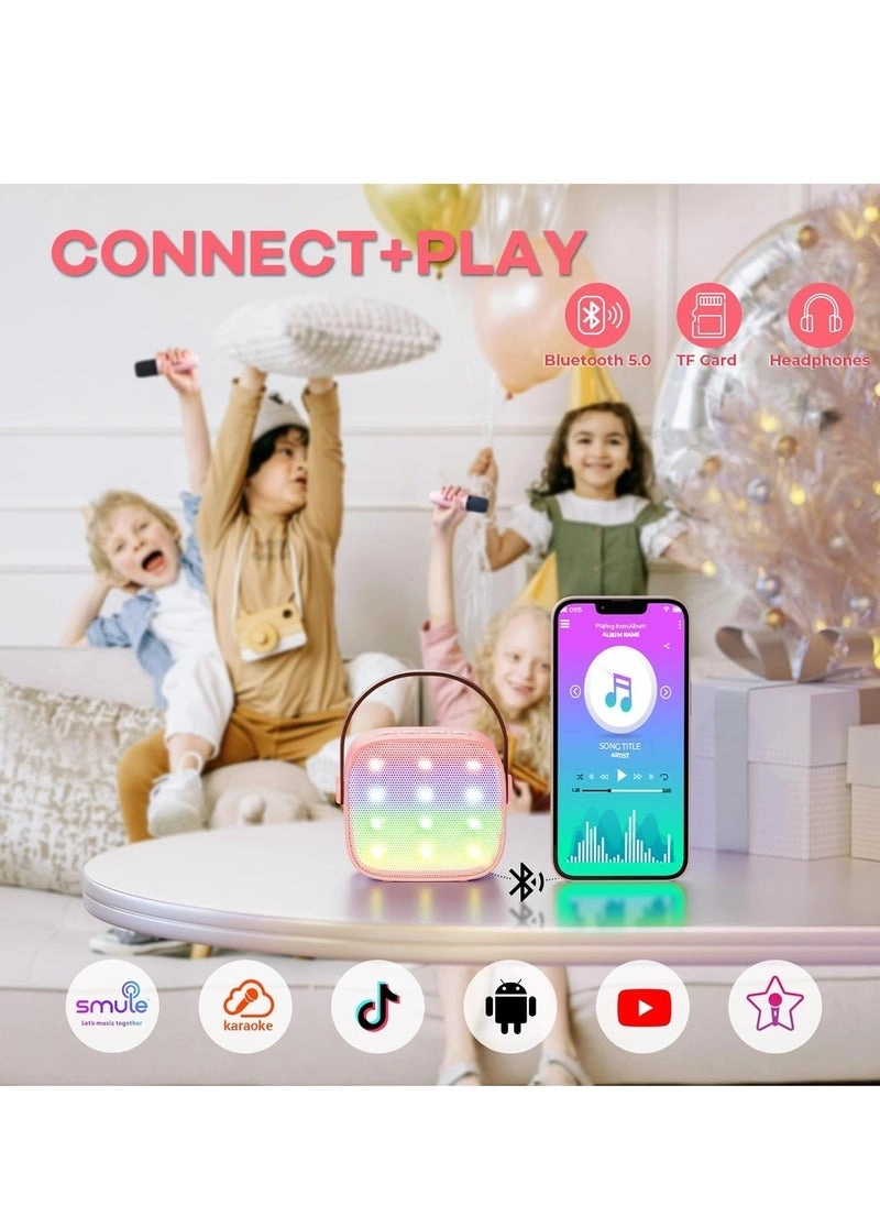 Mini Karaoke Machine - 18 Built-in Songs Ages 4-8+