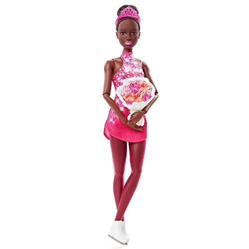 Barbie Careers Fashion Doll - Brunette Ice Skater Ages 3+