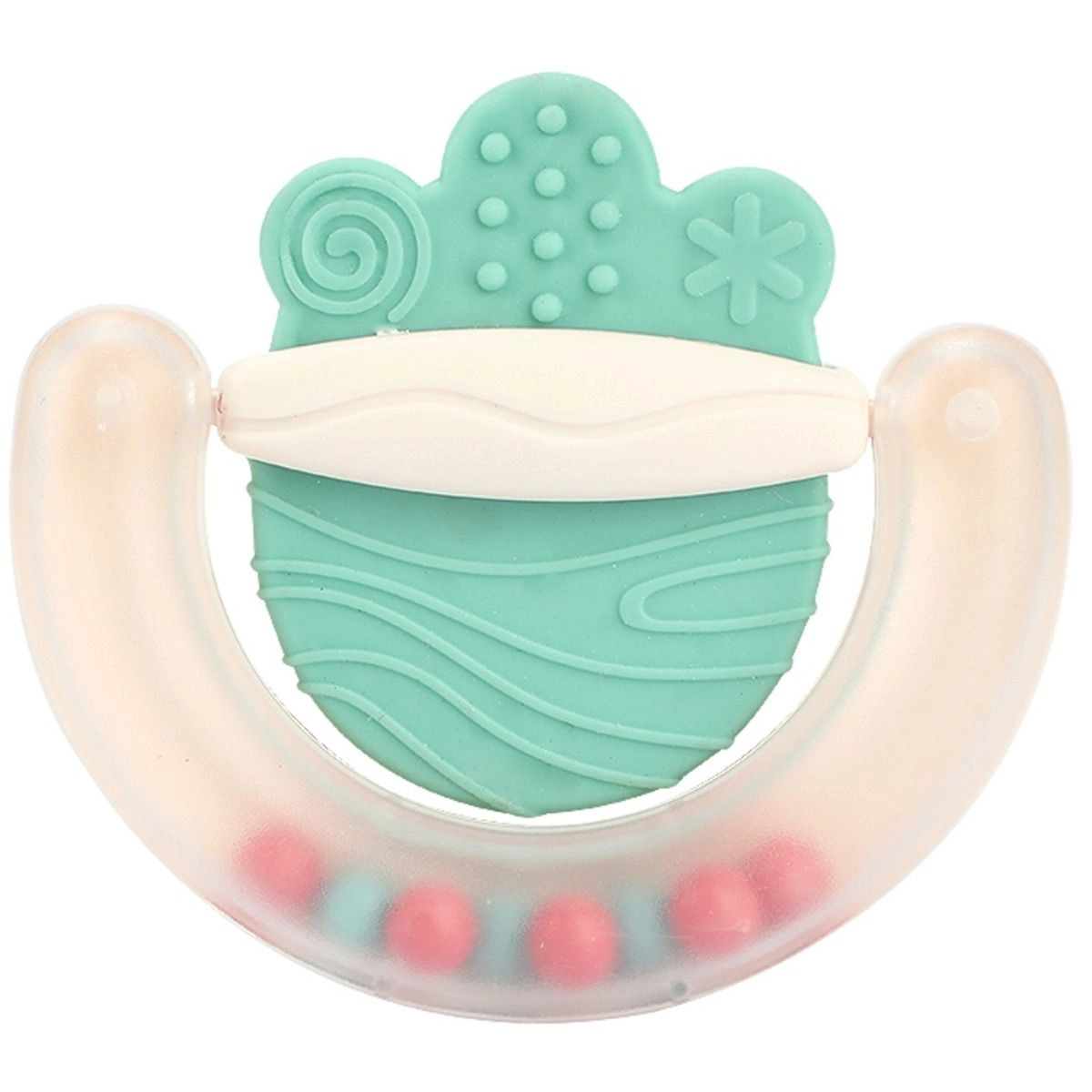 Silicone Baby Teether And Rattle Set