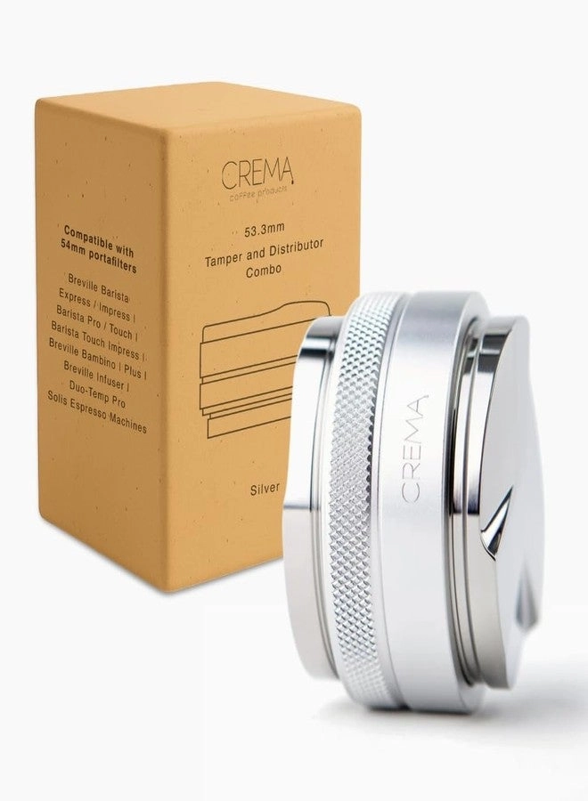 Crema Coffee Products 53.3mm Coffee Distributor & Hand Tamper