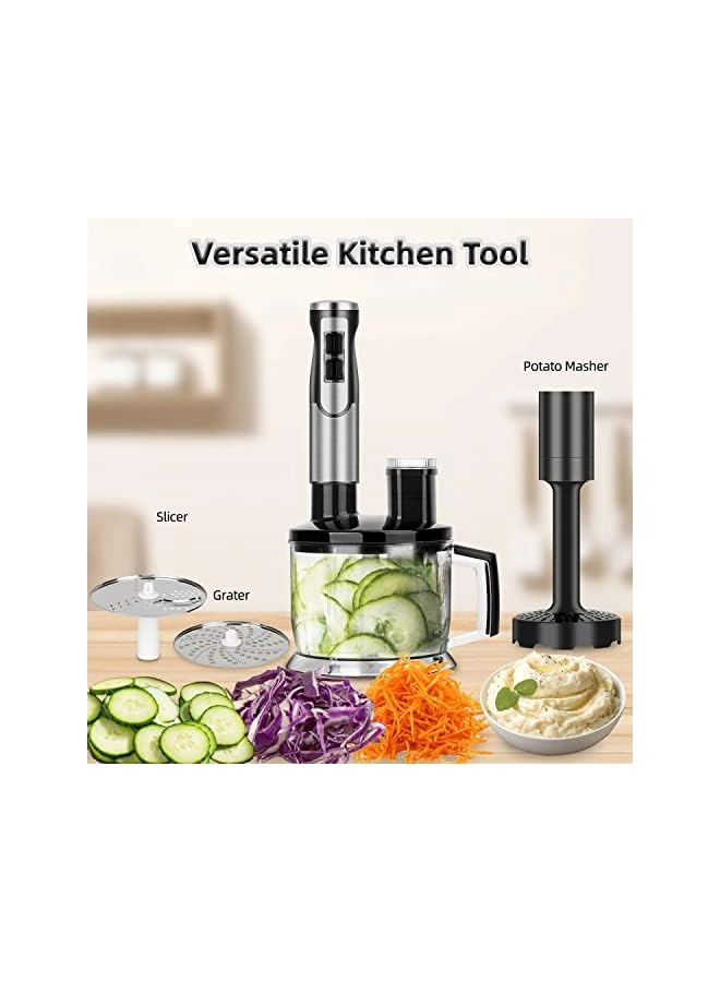 Hand Blender - Electric Immersion Stainless Steel Stick