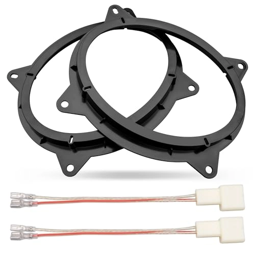 Front Door Speaker Adapter - 6X9 Inch + Speaker Wiring Harness