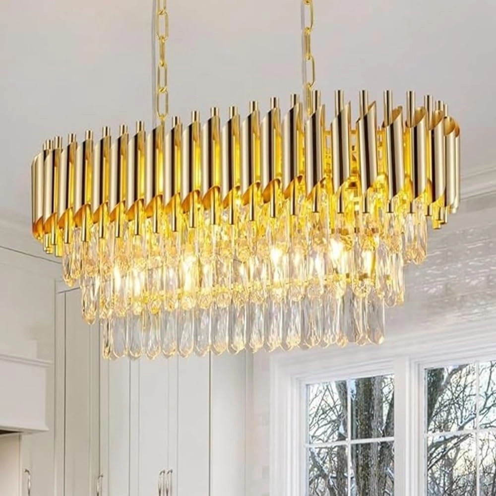 Desidiya Crystal & Metal Mesh Modern & Retro Design Jhummar For Home Décor - Adjustable