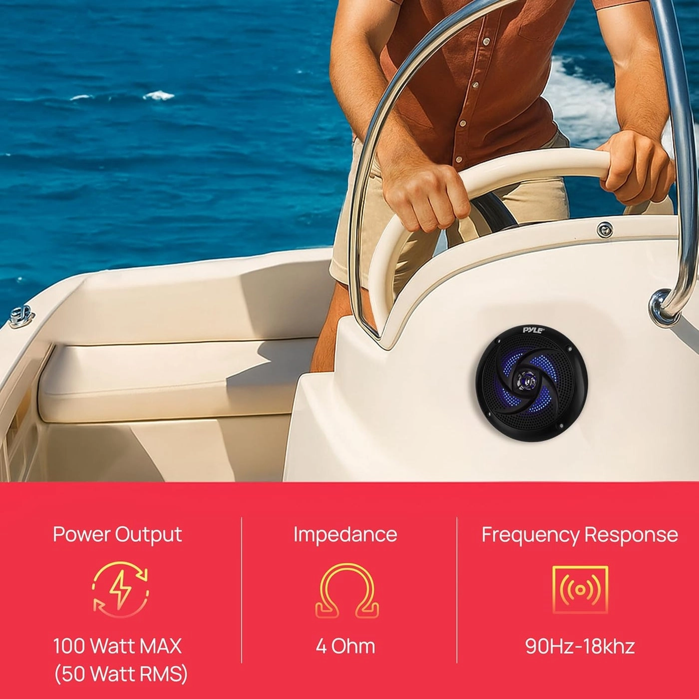Marine Speakers - 4 Inch 100 Watt
