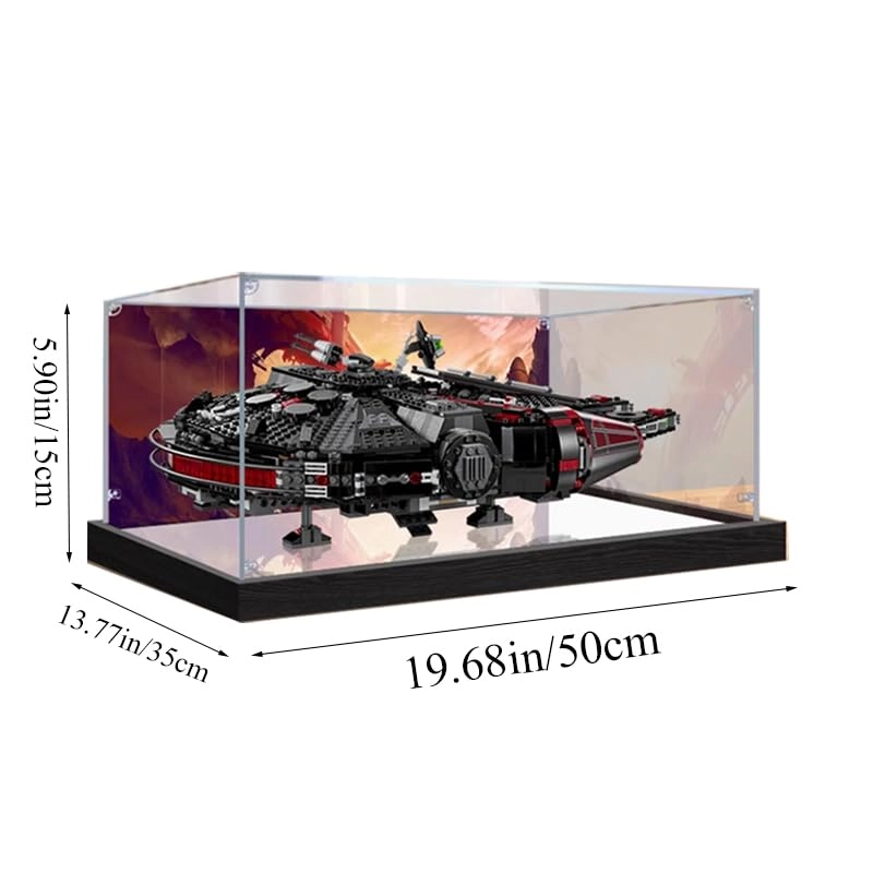 Display Case for LEGO The Dark Falcon Starship 75389 - Acrylic