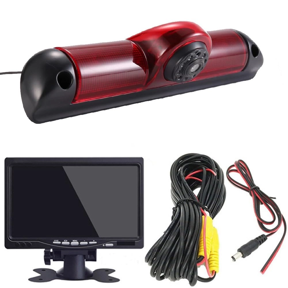 Reversing Camera + LCD Colour Display Monitor - Night vision AHD video signal or CVBS signal 1280 x 720 pixels
