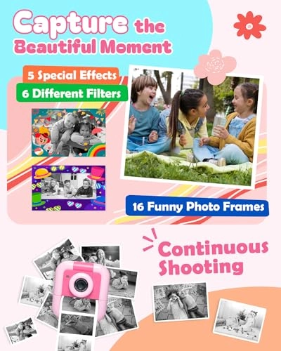 Kid's Instant Print Camera - 16GB 1080P