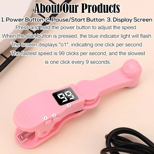 Smart Phone Auto Clicker - Speed Adjustable Anti-Slip Clip iPhone iPad Android