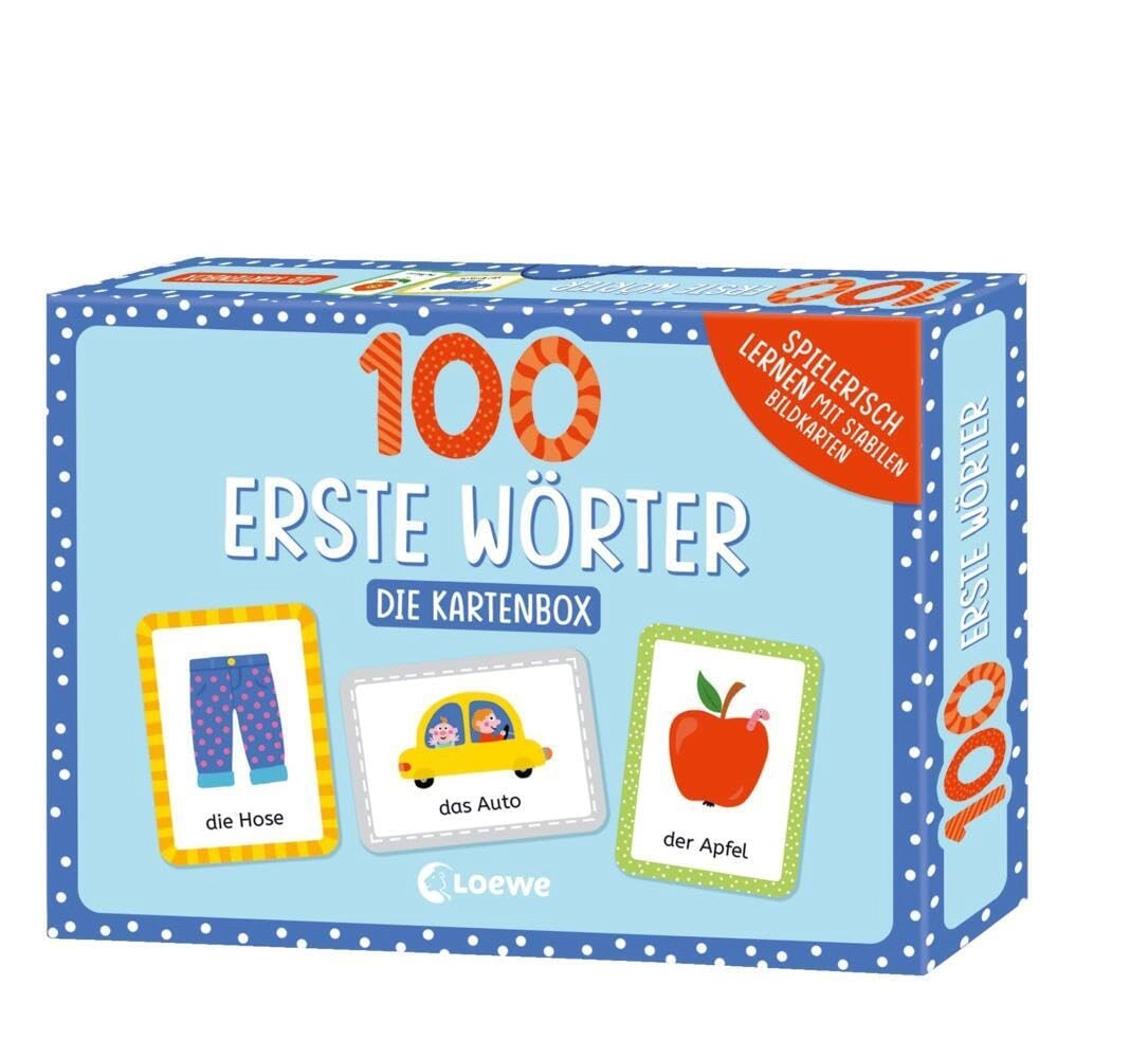 Loewe Verlag GmbH 100 First Words - The Card Box - 18 Months 100 pieces