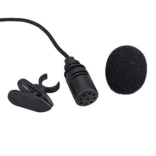 Mini Portable Clip-on Lapel Lavalier Condenser 3.5mm-Mini-Jack Microphone