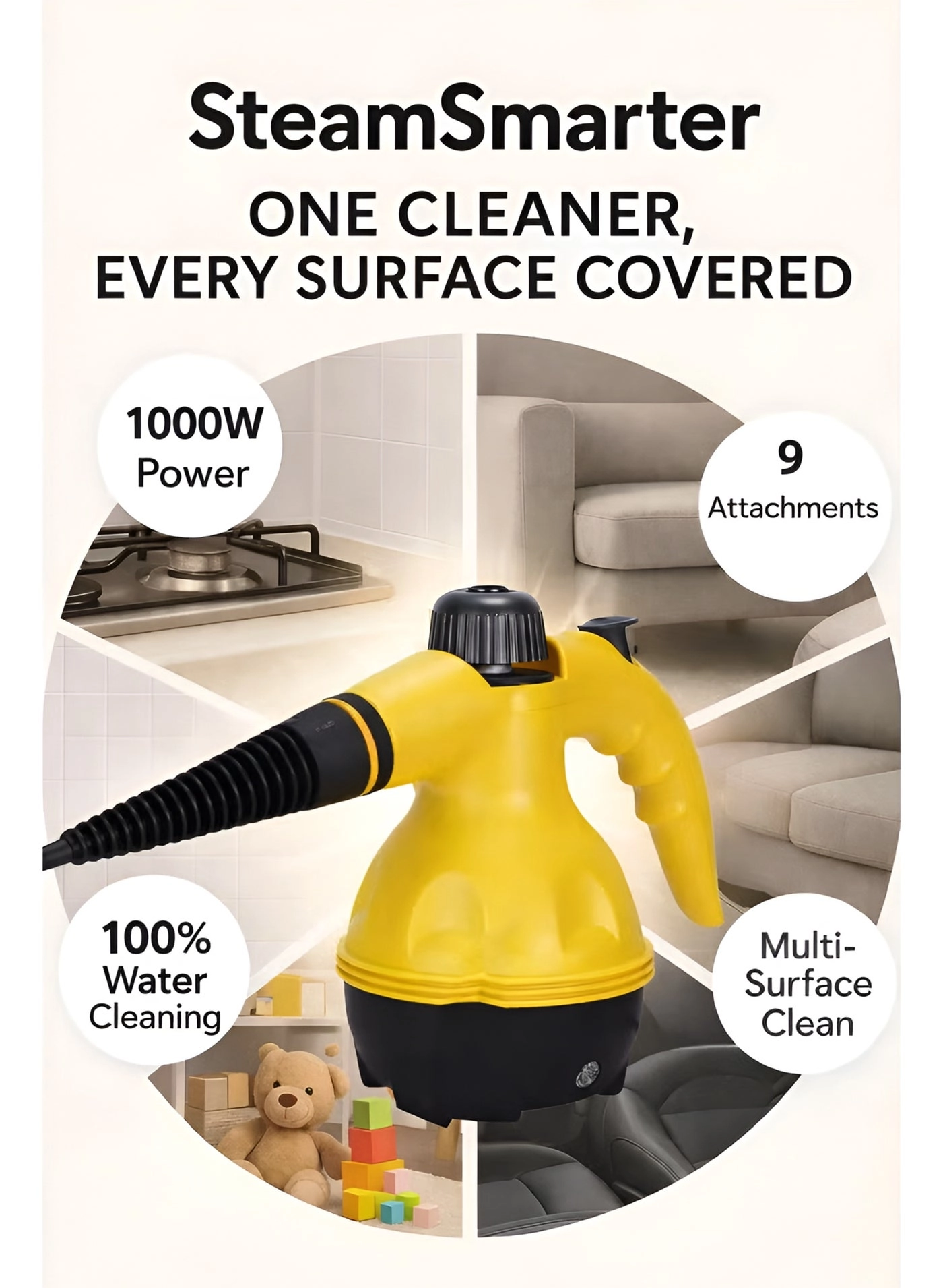 Handy Steam Cleaner - 3 Bar (300KPa)