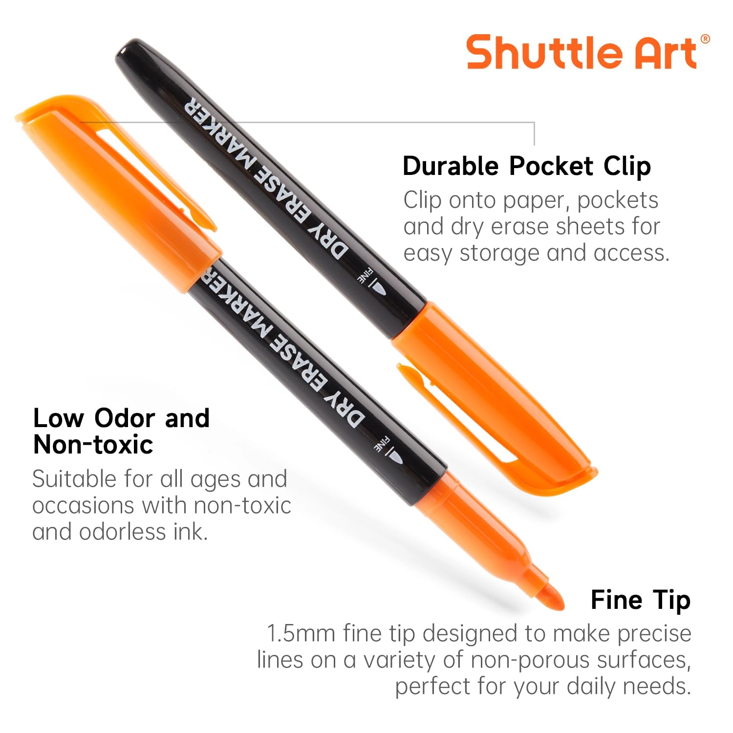 Dry Erase Markers - Multicolor Fine