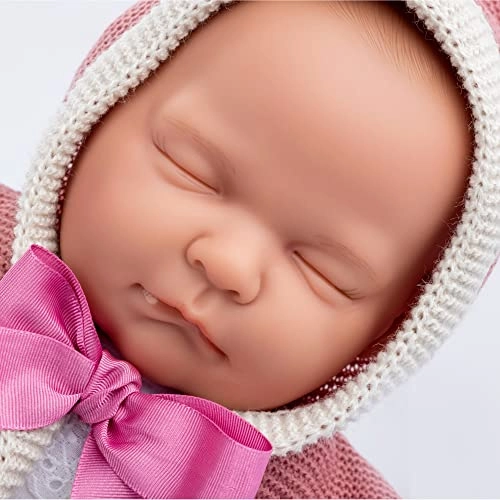 La Baby Reborn Baby Doll - 17" Soft Weighted Body Closed Eyes Gift Set Ages 2+