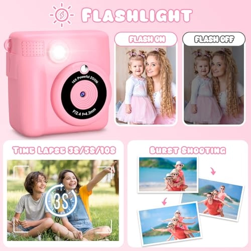 Instant Camera for Kids - 2.4 Inch 1080P 32GB