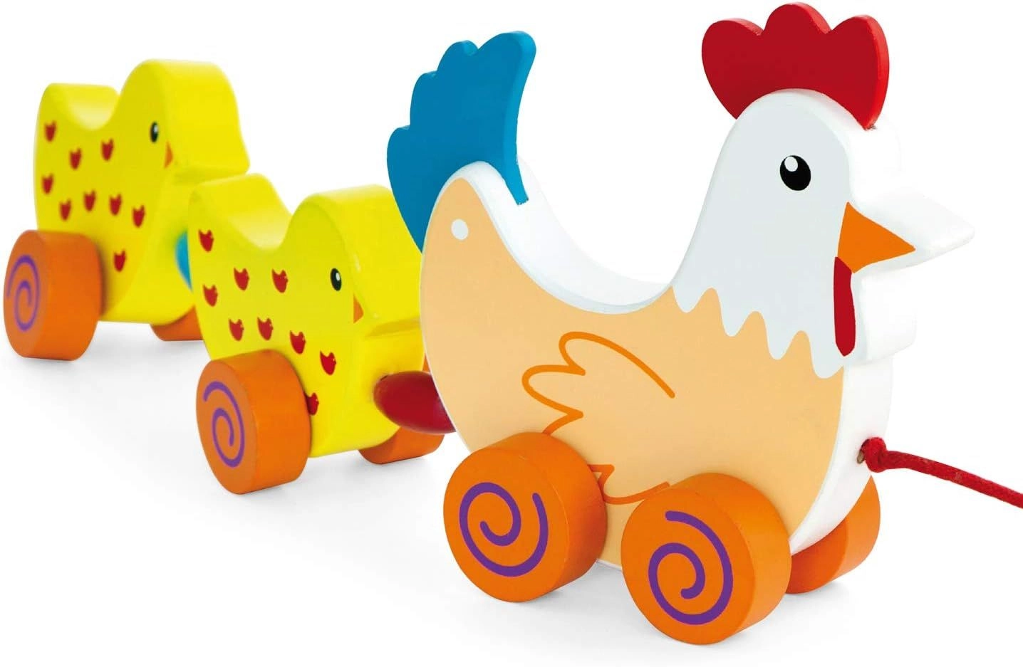 Pull Along Hen with Two Chicks