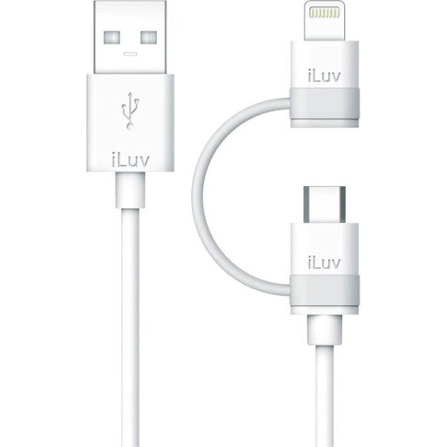 iLuv ICB267 Lightning to Micro USB Cable 1m