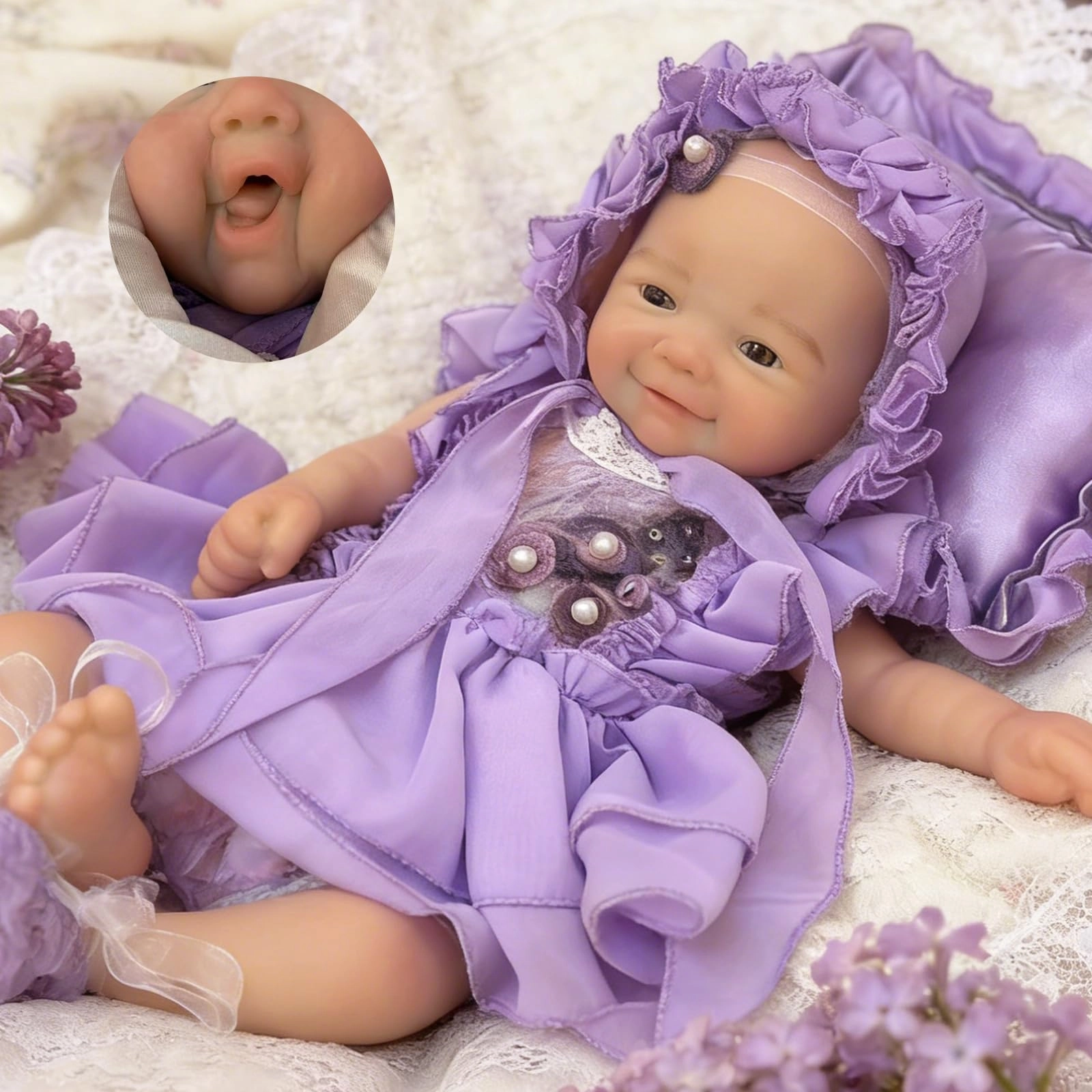 Reborn Baby Doll - 18 inch Silicone Full Body Ages 3+