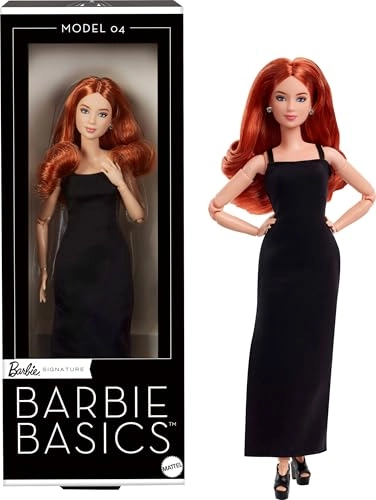 Barbie Basics Model 4 - Red Curls Black Mini Dress Ages 6+