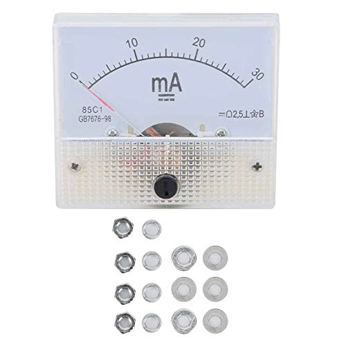Yosoo 85C1-A - DC 0-30MA 2 Piece Analog Ammeter Voltmeter