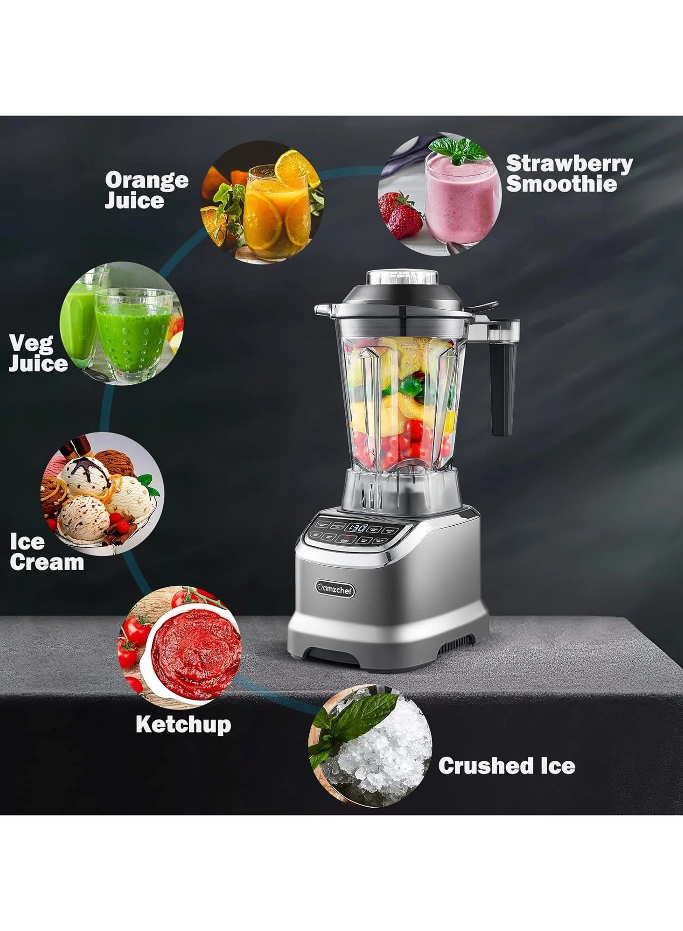 2 in 1 Stand Mixer - 1.85 Litre 1800 Watt