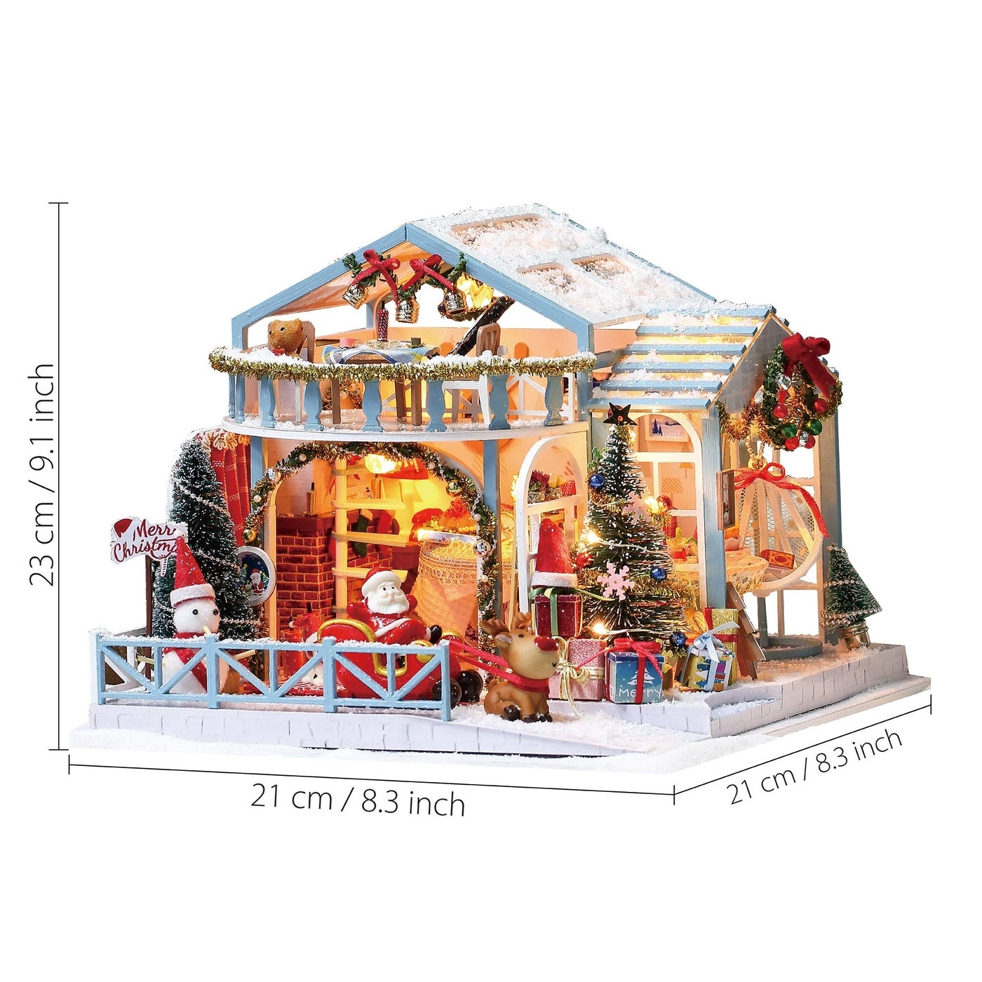 DIY Miniature Dollhouse Kit - Tiny House 1:24