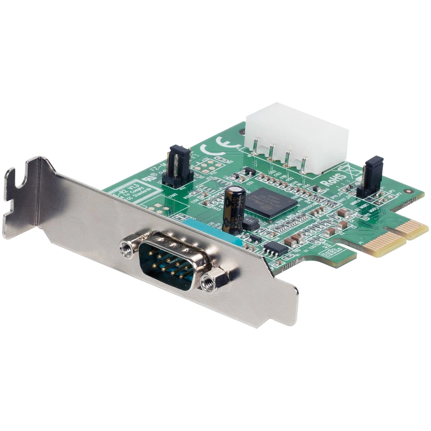 2 Port Low Profile Native RS232 PCI Express Serial Card - 16950 UART