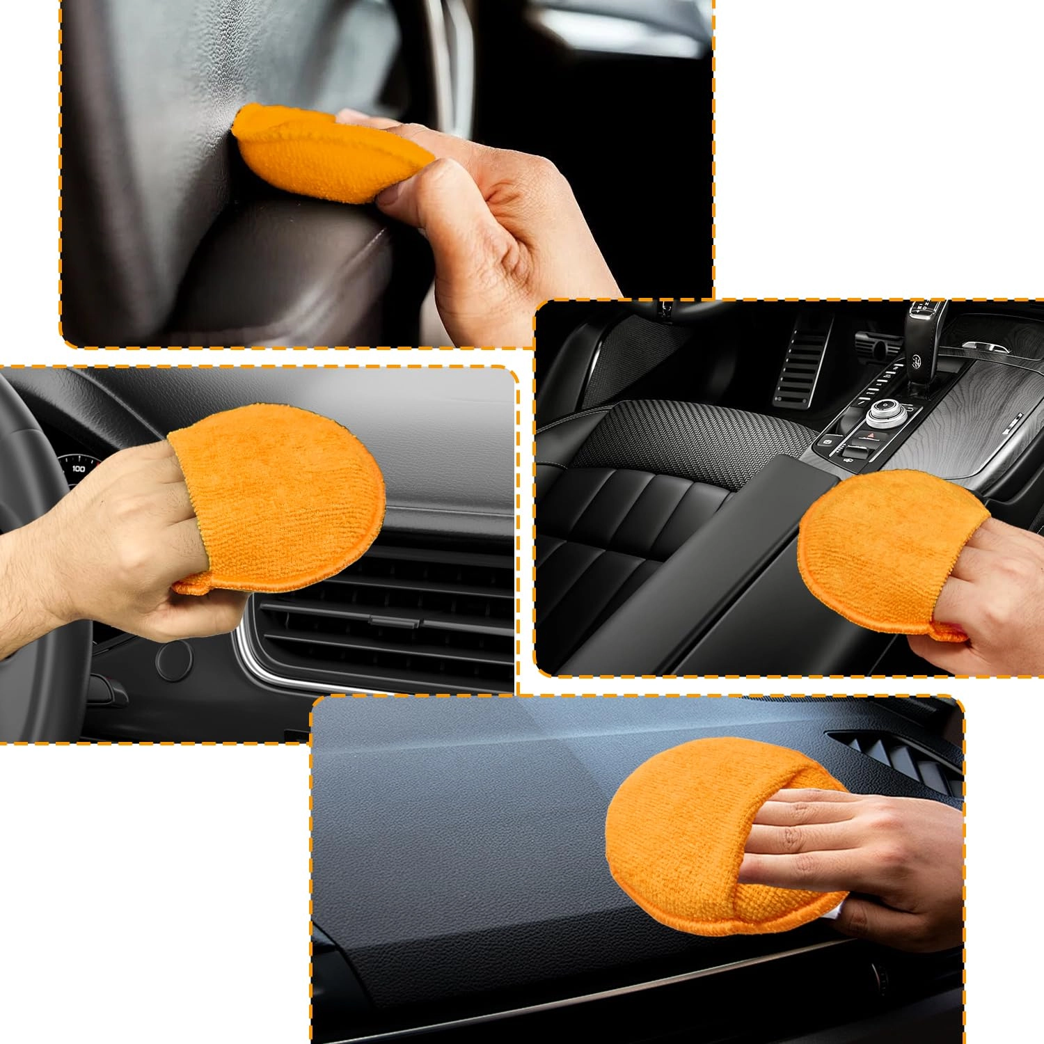 Microfiber Car Wax Applicator Pads