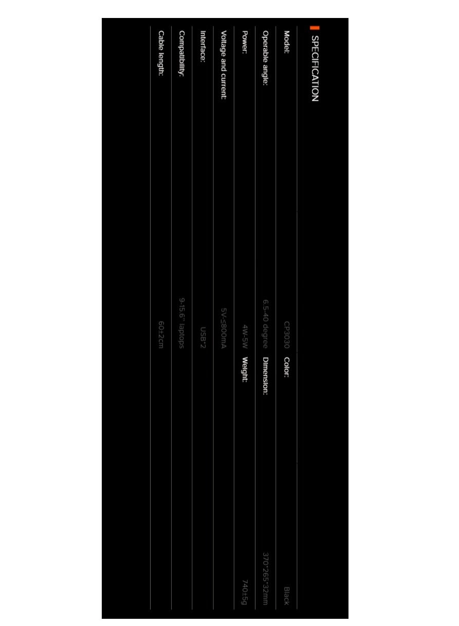 CP3030 - 5 Fans 9-15.6Inch
