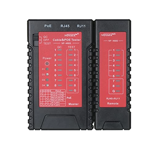 Network Cable & PoE Tester - RJ45 RJ11 RJ12 PoE