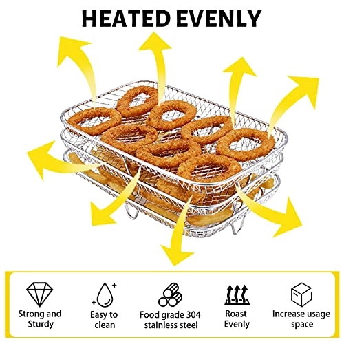 3-Layer Air Fryer Rack - Stainless Steel 1 piece(s)