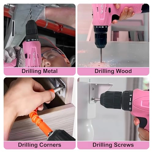 Cordless Drill Set - 1500 Milliamp Hours 12 Volts