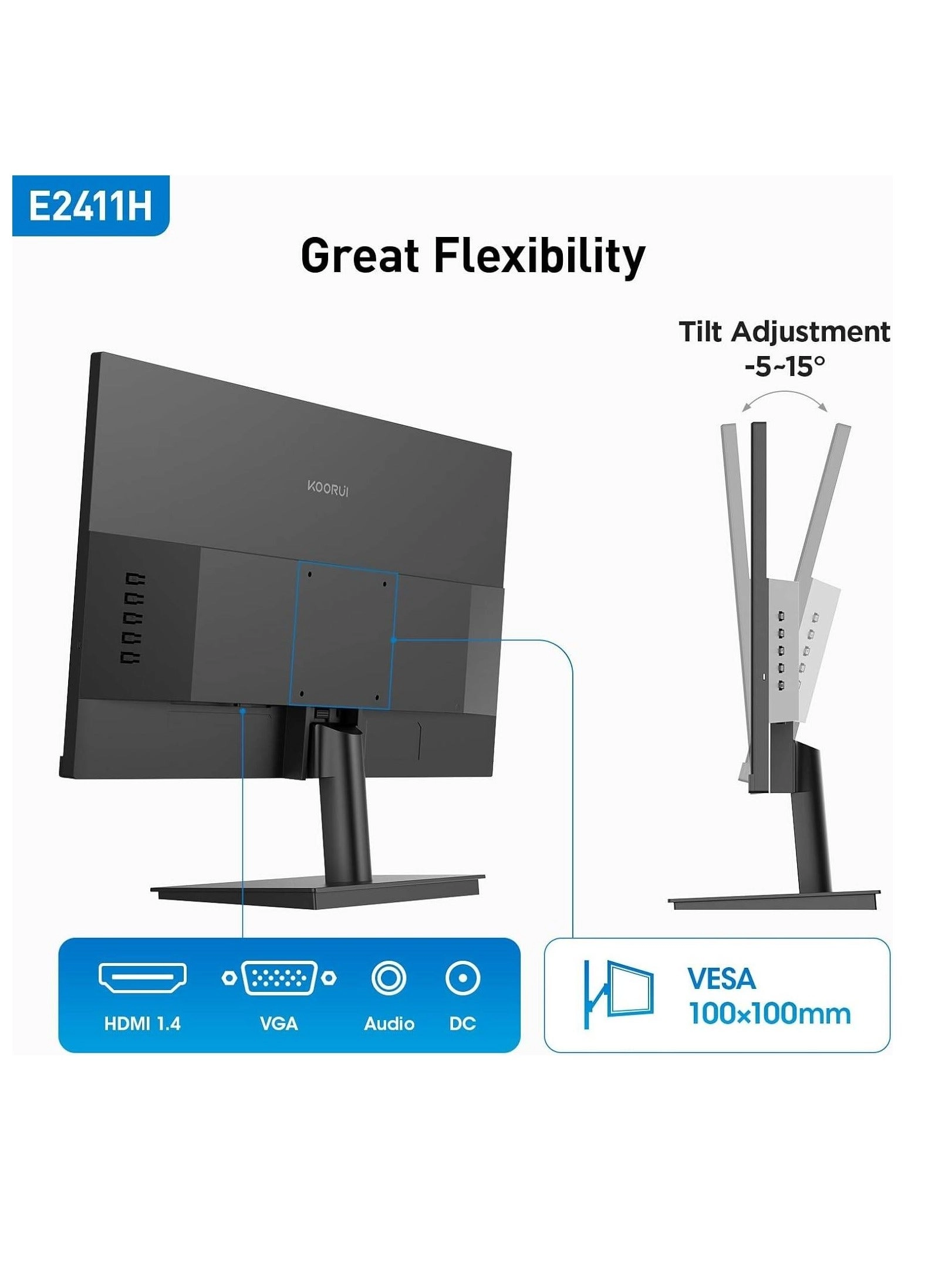 E2411H - 1920x1080 24"