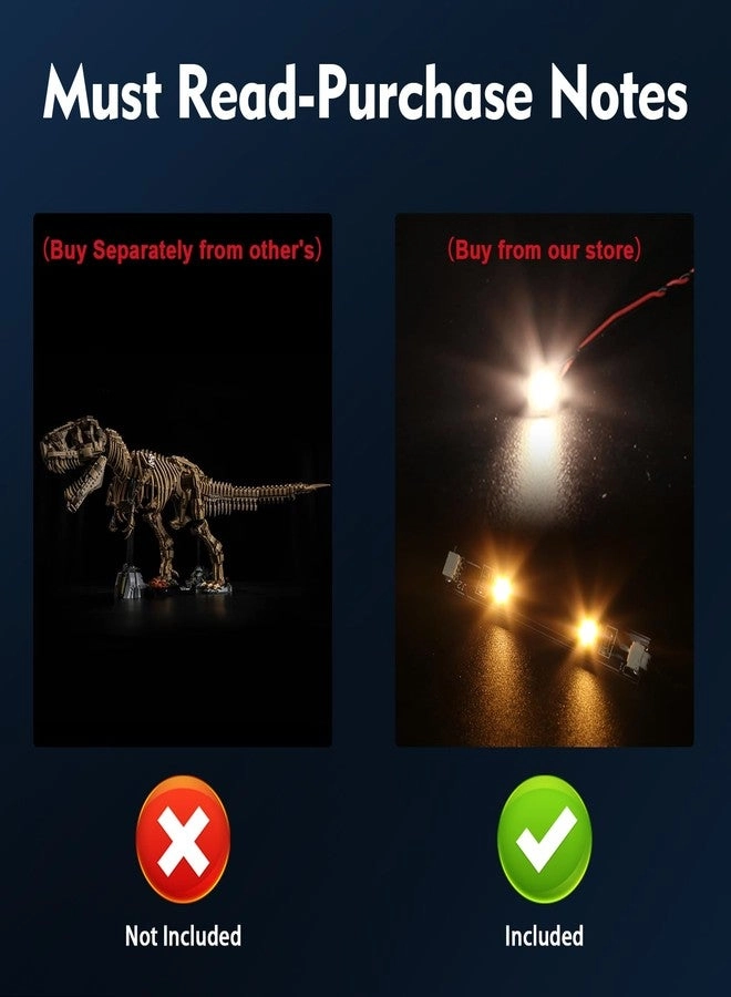 LED Light - Compatible with Lego 76968 Tyrannosaurus rex